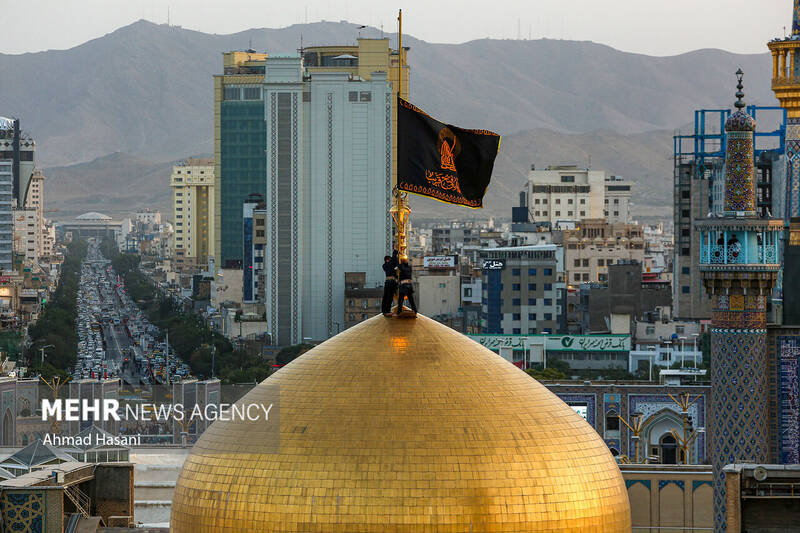 محرم،حرم،رضوي،مشهد،مراسم،حسيني،عزاداري،زائران،عزاداران،شهر،ا ...