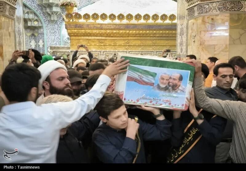 وداع باشکوه مردم قم با شهید مبارزه با صهیونیست‌ها +عکس