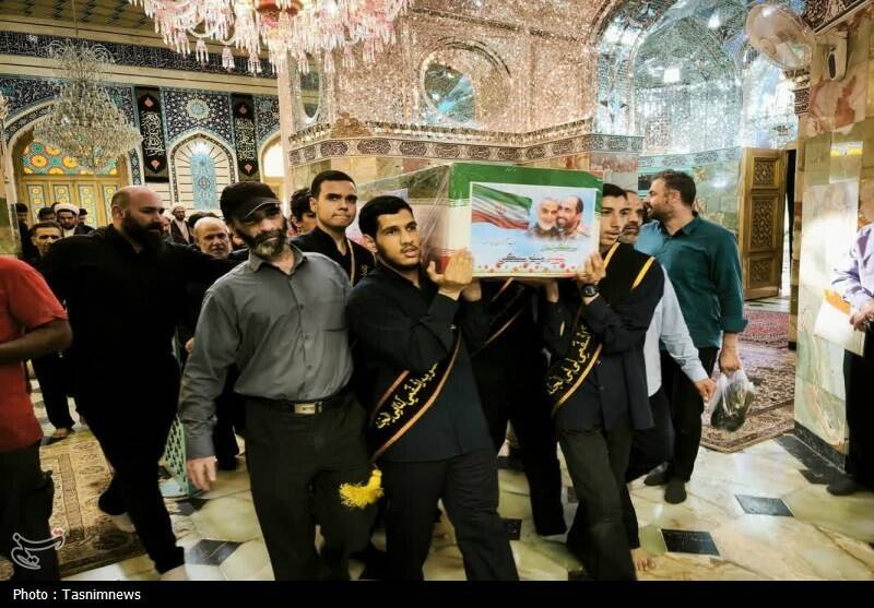 وداع باشکوه مردم قم با شهید مبارزه با صهیونیست‌ها +عکس
