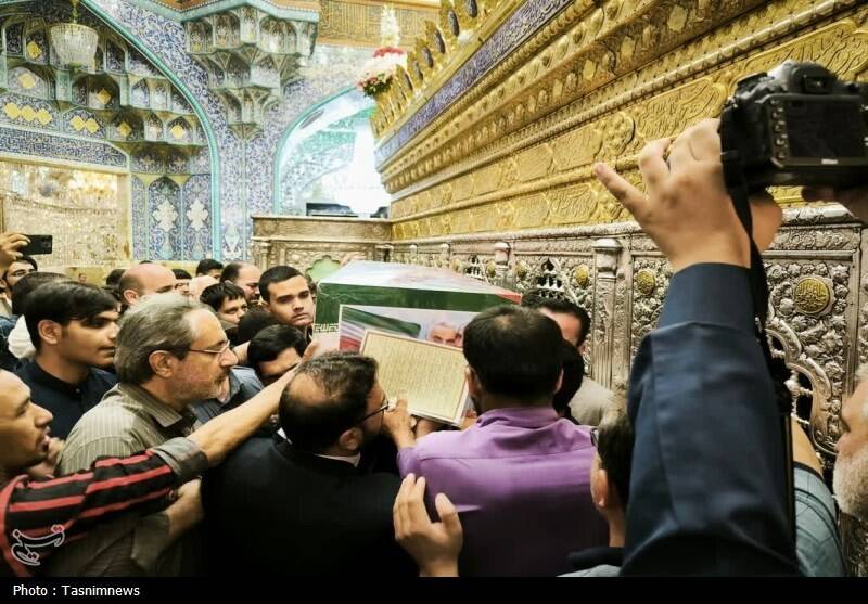 وداع باشکوه مردم قم با شهید مبارزه با صهیونیست‌ها +عکس