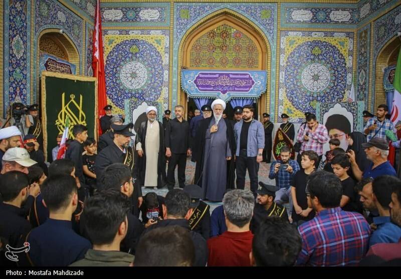 وداع باشکوه مردم قم با شهید مبارزه با صهیونیست‌ها +عکس