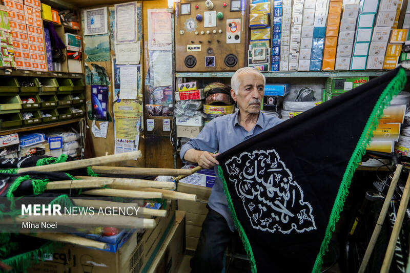 سیاه پوش شدن بازار تاریخی تبریز