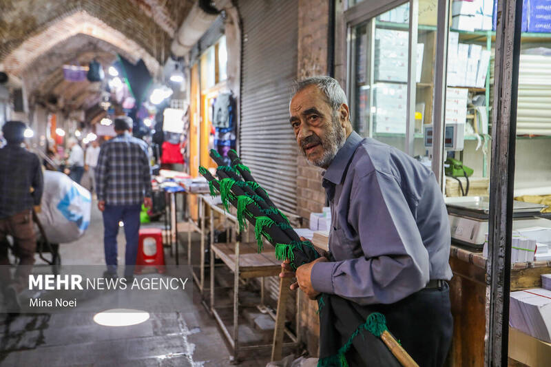 سیاه پوش شدن بازار تاریخی تبریز