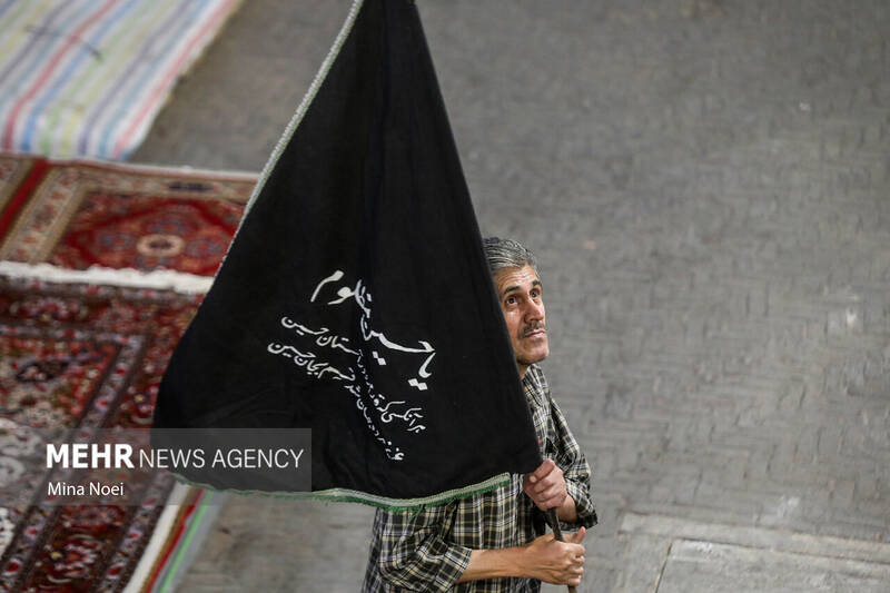 سیاه پوش شدن بازار تاریخی تبریز