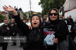 تشییع پیکر پاک سه شهید نیروی انتظامی درگرگان