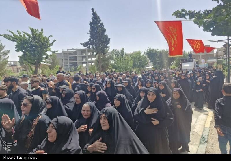 تشییع باشکوه سه شهید مدافع وطن بر دستان هزاران اسلامشهری +عکس