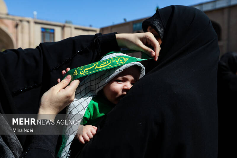 مراسم «شیرخوارگان حسینی» در تبریز