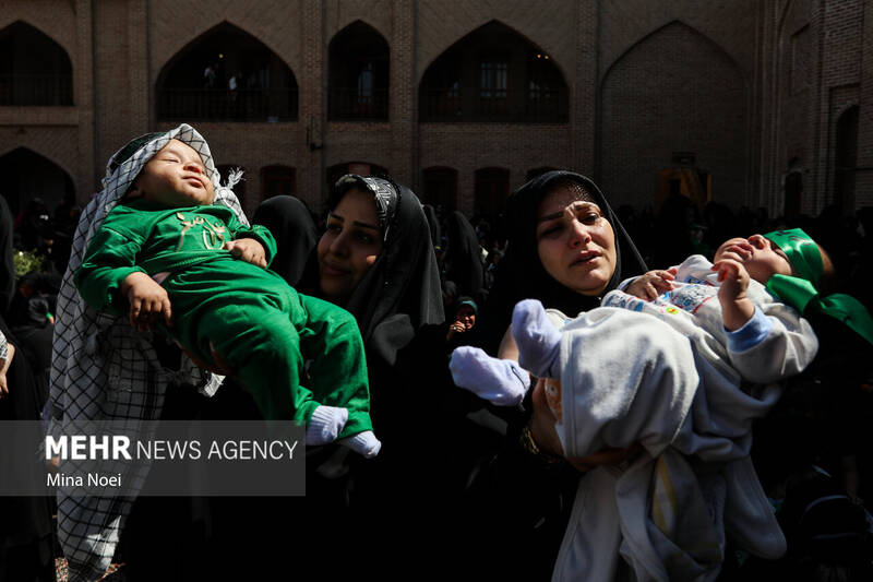 مراسم «شیرخوارگان حسینی» در تبریز