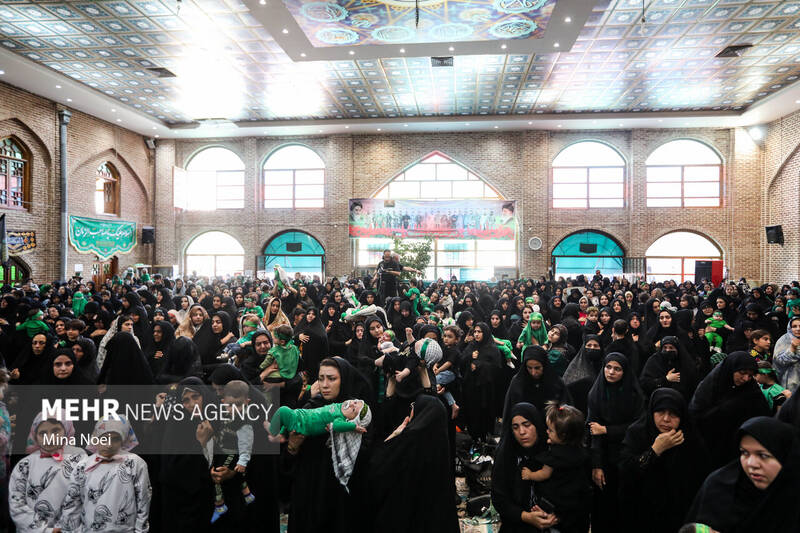 مراسم «شیرخوارگان حسینی» در تبریز