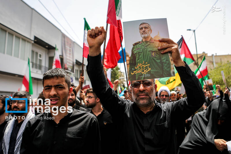 عکس/تشییع پیکر شهدای حملات رژیم صهیونیستی در قم