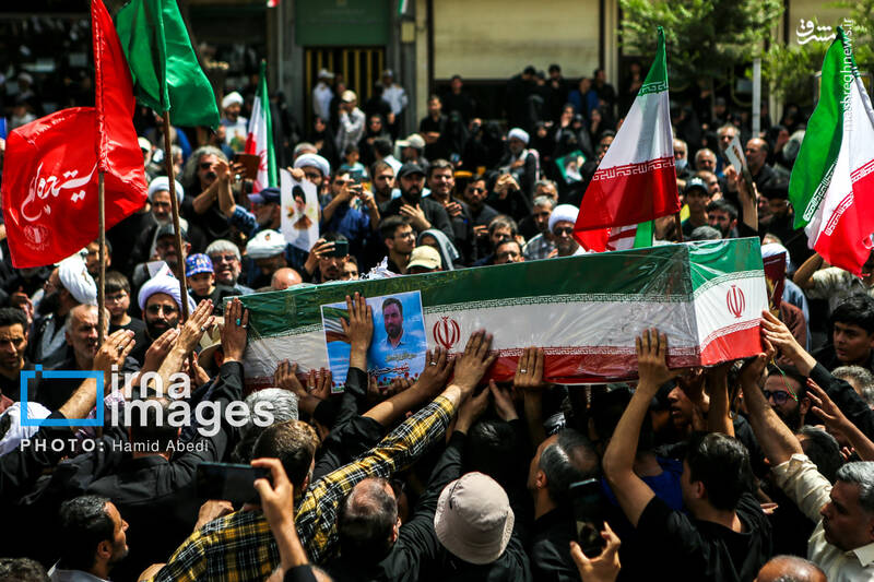 عکس/تشییع پیکر شهدای حملات رژیم صهیونیستی در قم