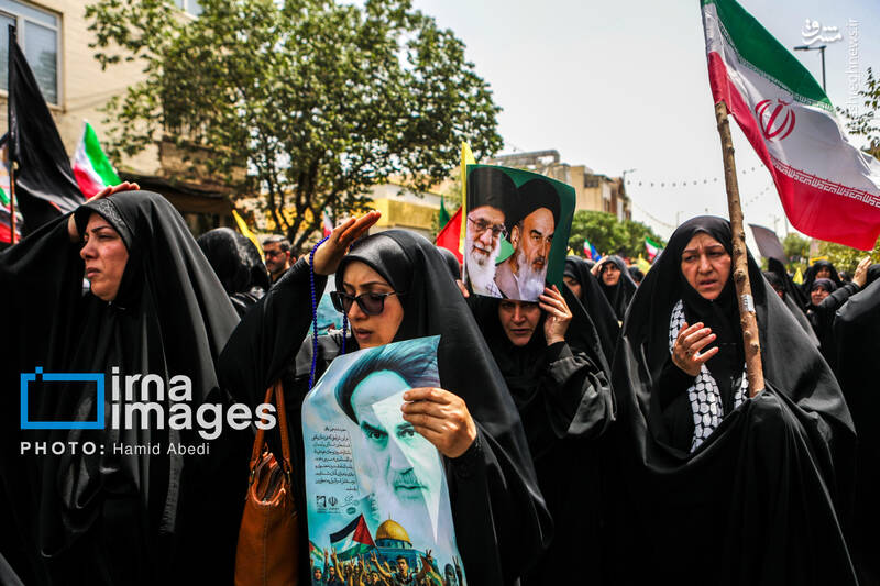 عکس/تشییع پیکر شهدای حملات رژیم صهیونیستی در قم