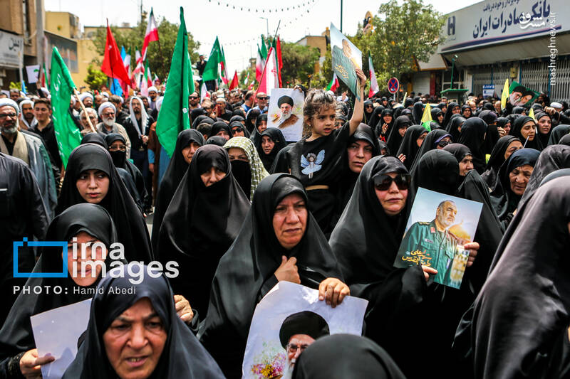 عکس/تشییع پیکر شهدای حملات رژیم صهیونیستی در قم