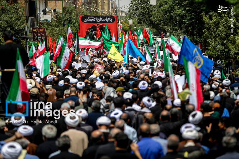 عکس/تشییع پیکر شهدای حملات رژیم صهیونیستی در قم