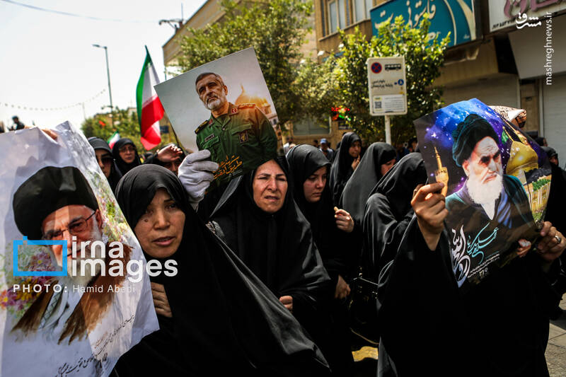 عکس/تشییع پیکر شهدای حملات رژیم صهیونیستی در قم