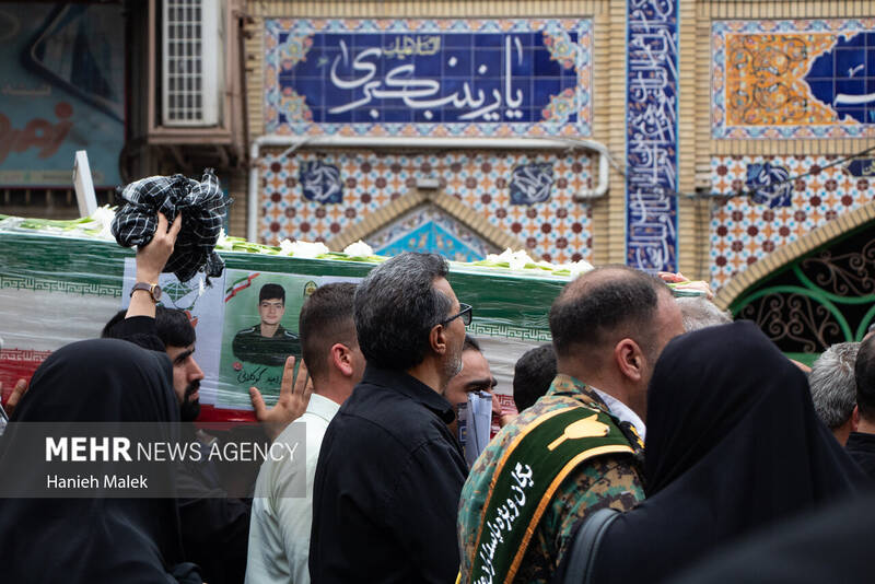 تشییع پیکر پاک سه شهید نیروی انتظامی درگرگان