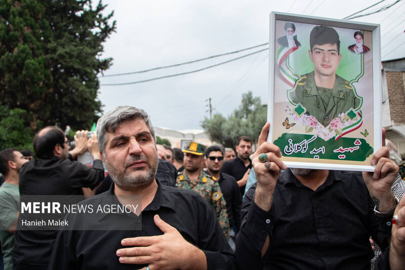 تشییع پیکر پاک سه شهید نیروی انتظامی درگرگان