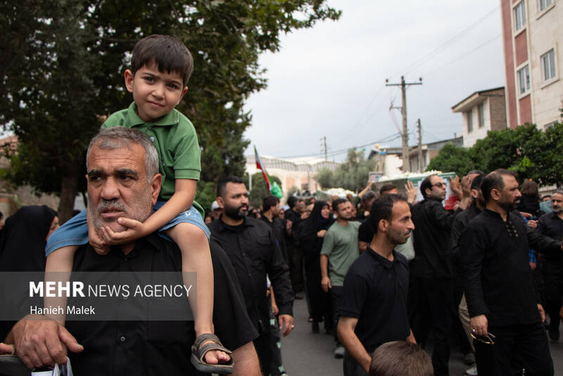 تشییع پیکر پاک سه شهید نیروی انتظامی درگرگان