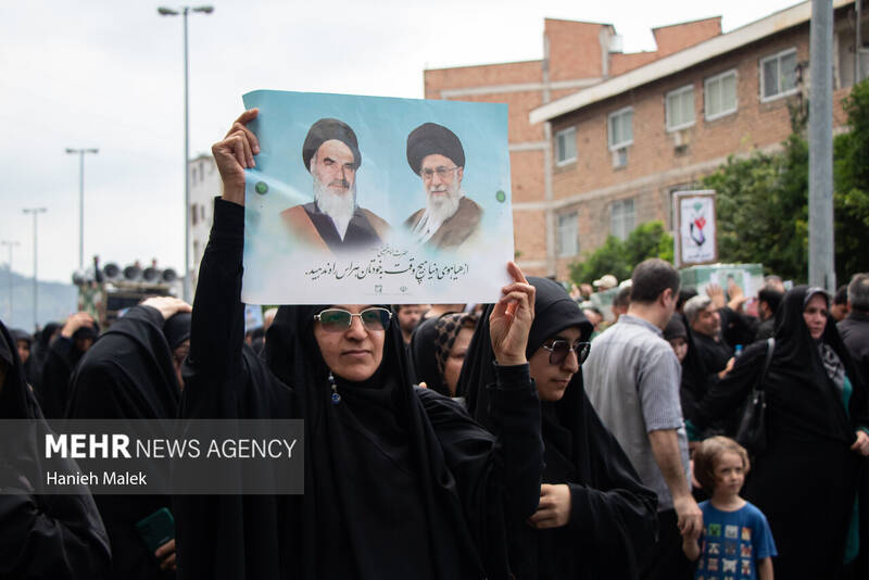 تشییع پیکر پاک سه شهید نیروی انتظامی درگرگان