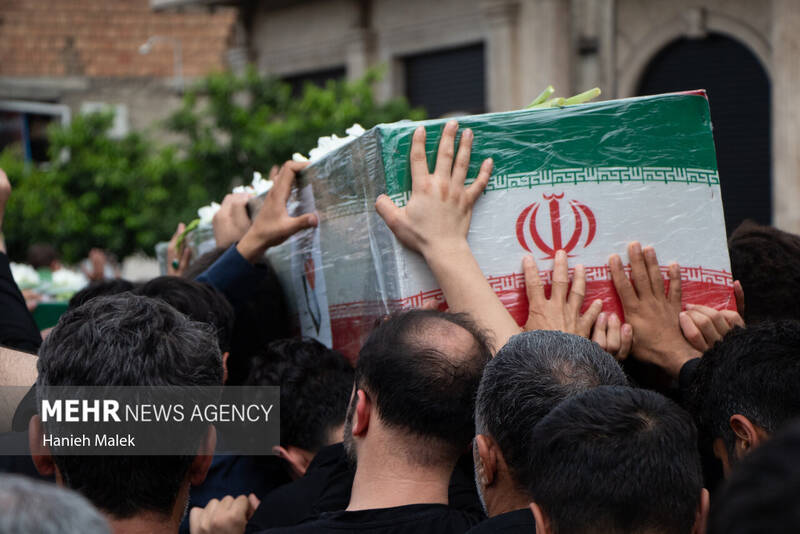 تشییع پیکر پاک سه شهید نیروی انتظامی درگرگان