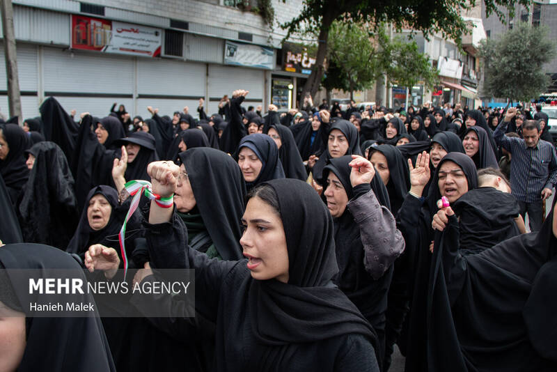 تشییع پیکر پاک سه شهید نیروی انتظامی درگرگان