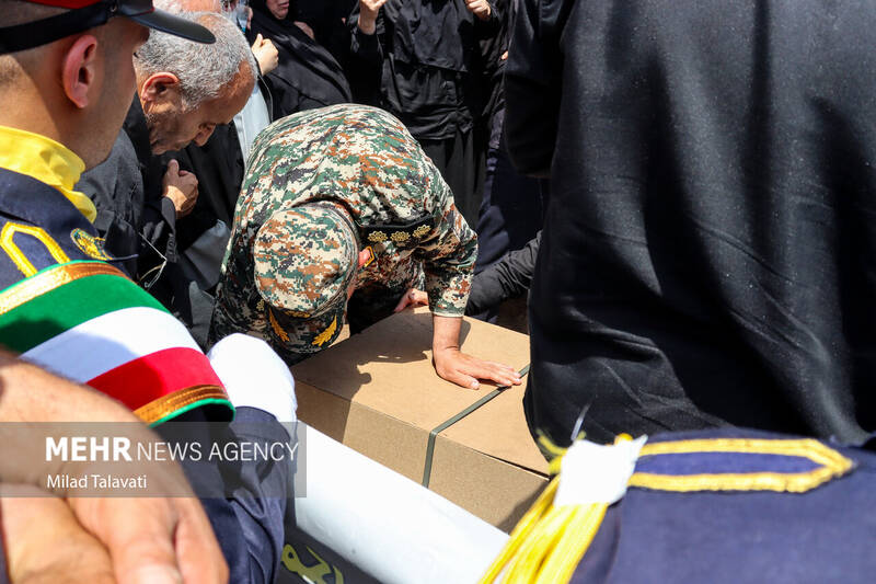 تشییع پیکر شهید «پوراندخت سعادتنژاد» در تالش