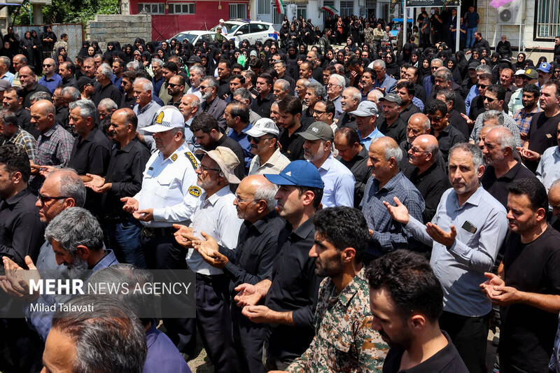 تشییع پیکر شهید «پوراندخت سعادتنژاد» در تالش