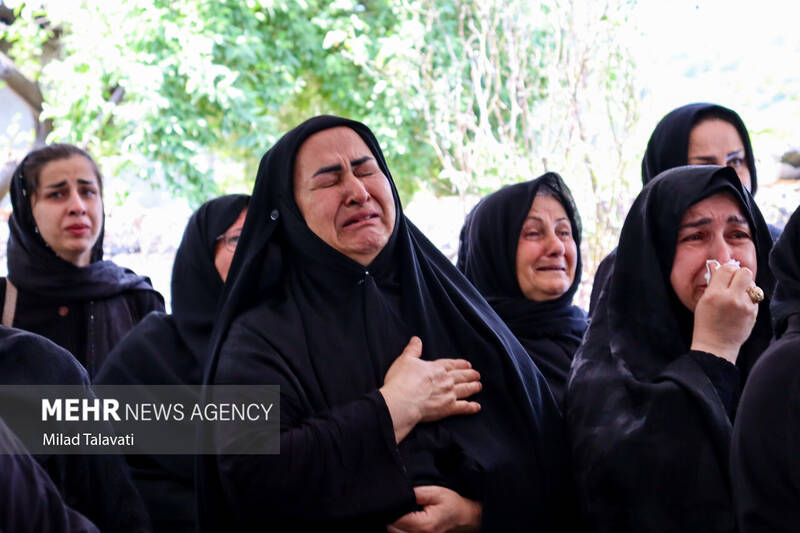 تشییع پیکر شهید «پوراندخت سعادتنژاد» در تالش