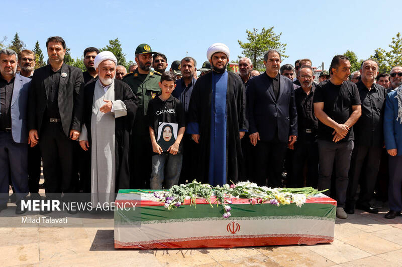 تشییع پیکر شهید «پوراندخت سعادتنژاد» در تالش