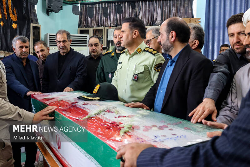 تشییع پیکر شهید «پوراندخت سعادتنژاد» در تالش