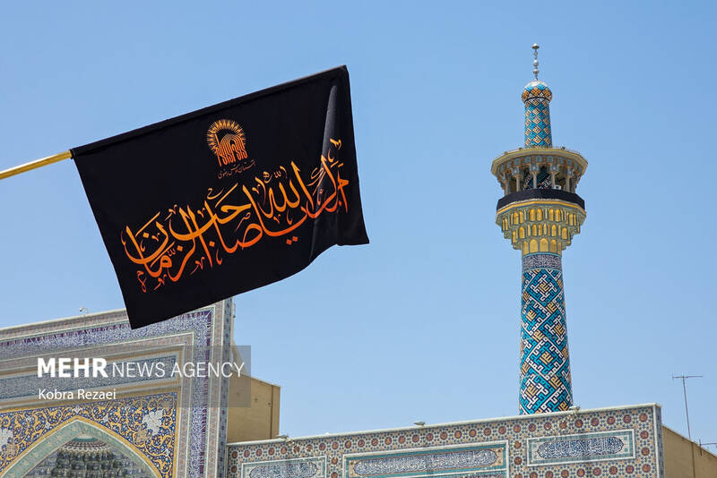 بارگاه منور امام رضا(ع) در نخستین روز از ماه محرم