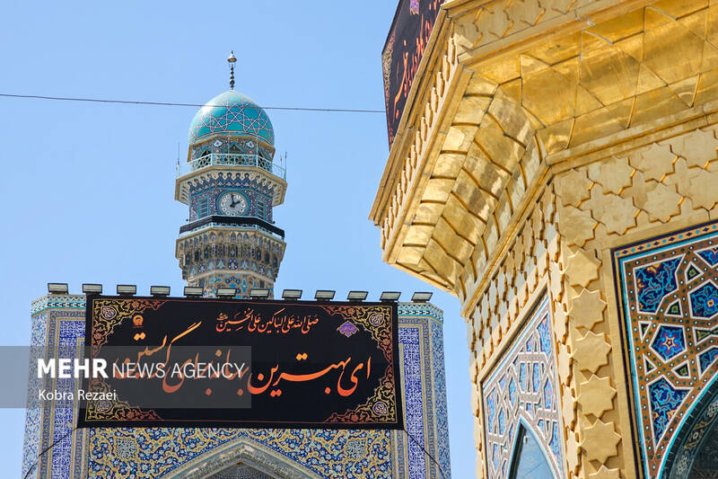 بارگاه منور امام رضا(ع) در نخستین روز از ماه محرم