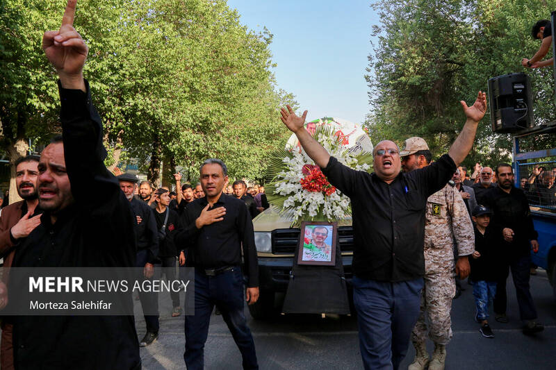 تشییع پیکر شهید دکتر «داوود شیروانی» پزشک زندان اوین