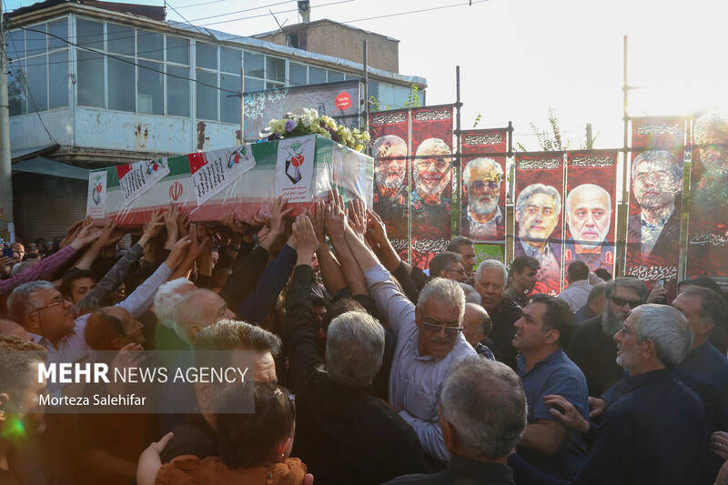 تشییع پیکر شهید دکتر «داوود شیروانی» پزشک زندان اوین