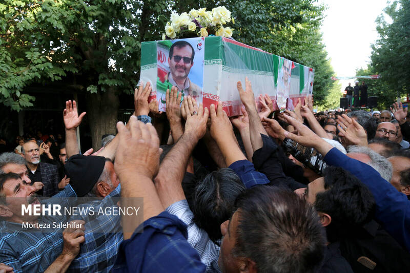 تشییع پیکر شهید دکتر «داوود شیروانی» پزشک زندان اوین