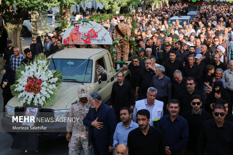 تشییع پیکر شهید دکتر «داوود شیروانی» پزشک زندان اوین