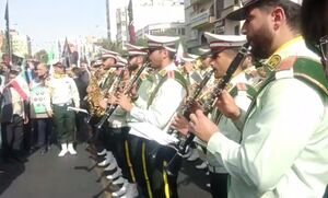 حضور رزم نوازان دانشگاه افسری امام حسن(ع) در مراسم تشییع