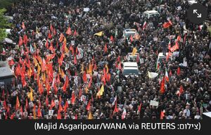 روایتی از حضور گسترده مردم در مراسم تشییع شهدای تهران