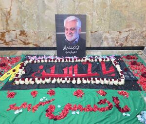 اولین تصویر از آرامگاه ابدی شهید طهرانچی در حرم سیدالکریم