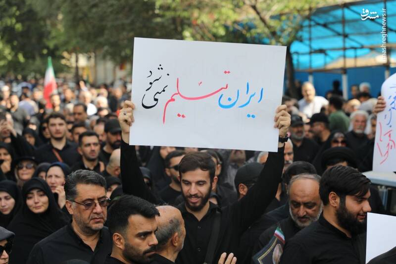عکس / پلاکاردها و دست نوشته‌ها در مراسم تشییع شهدای اقتدار 8
