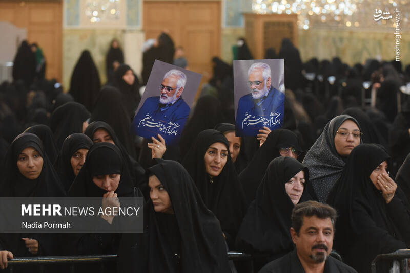 عکس/ تدفین شهید طهرانچی در حرم حضرت عبدالعظیم حسنی(ع)