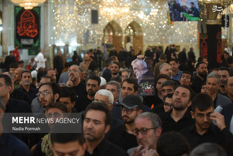 عکس/ تدفین شهید طهرانچی در حرم حضرت عبدالعظیم حسنی(ع)