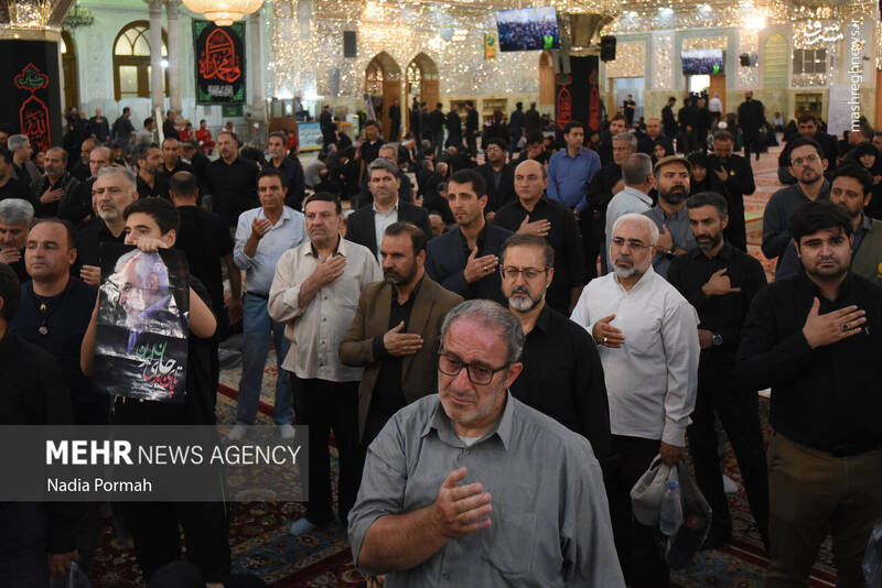 عکس/ تدفین شهید طهرانچی در حرم حضرت عبدالعظیم حسنی(ع)