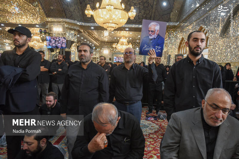 عکس/ تدفین شهید طهرانچی در حرم حضرت عبدالعظیم حسنی(ع)