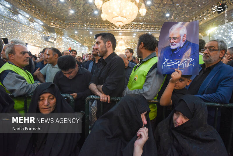 عکس/ تدفین شهید طهرانچی در حرم حضرت عبدالعظیم حسنی(ع)