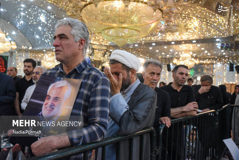 عکس/ تدفین شهید طهرانچی در حرم حضرت عبدالعظیم حسنی(ع)