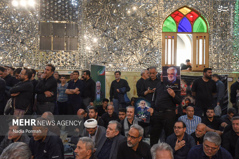 عکس/ تدفین شهید طهرانچی در حرم حضرت عبدالعظیم حسنی(ع)