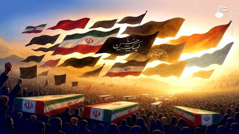 عکس/ با سپاهی از شهیدان خواهد آمد...