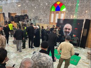 مراسم تدفین پیکر سردار شهید سپهبد حسین سلامی + عکس و فیلم