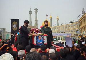 فیلم/ ورود پیکر دادستان شهید علی قناعت کار به حرم حضرت معصومه(س)